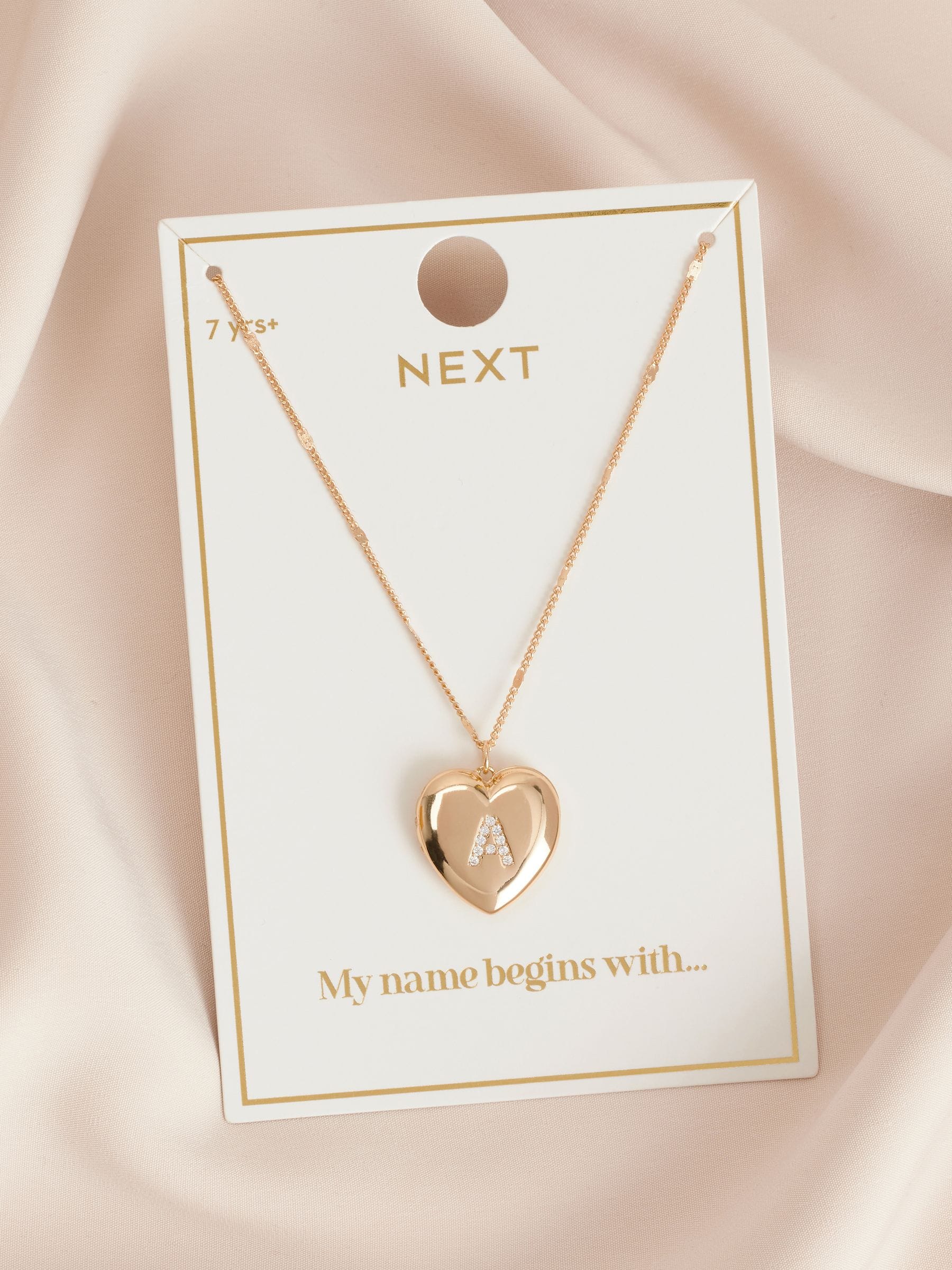 Goudkleurig - Initial Heart Locket Necklace
