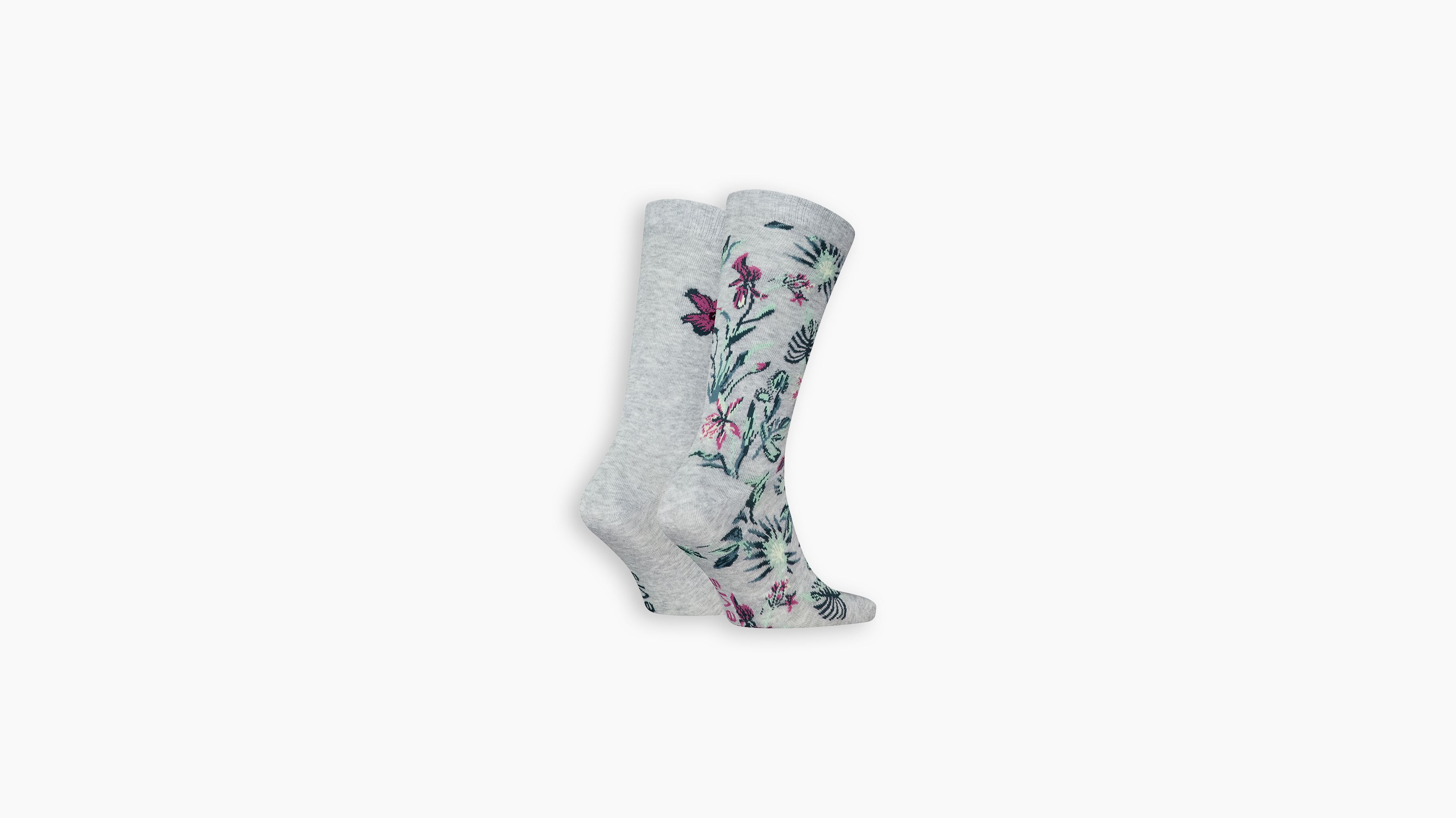 Levi's® chaussettes standard Fleur - Lot de 2 - Grey Combo - Gris
