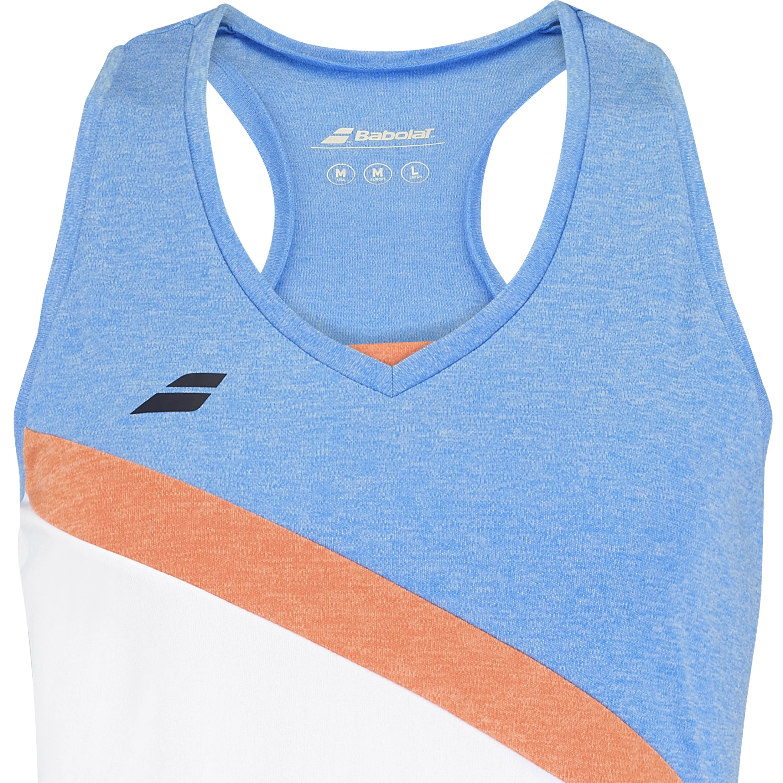 Babolat Play Débardeur Tank Top Filles - Blanc , Bleu Clair