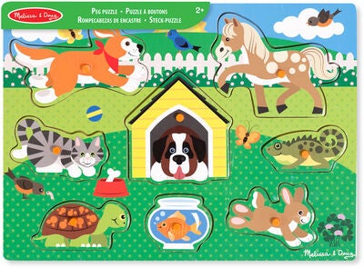 Melissa & Doug Knottepuslespill Kjæledyr 8 Brikker