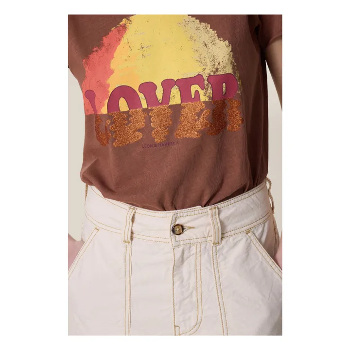 Leon & Harper T-Shirt Toro Wave Coton Bio | Blush