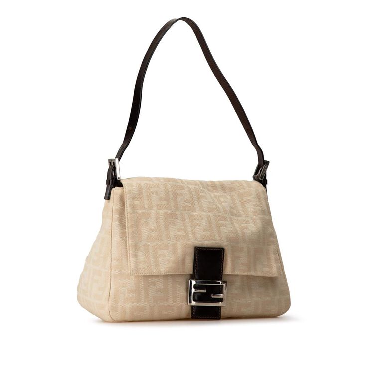 Fendi Vintage Fendi Shoulder Bag Beige