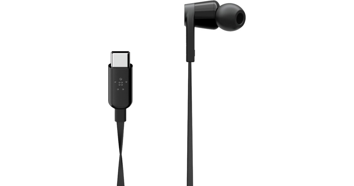BelkinSOUNDFORM in-ear oortjes  (Zwart, USB-C)