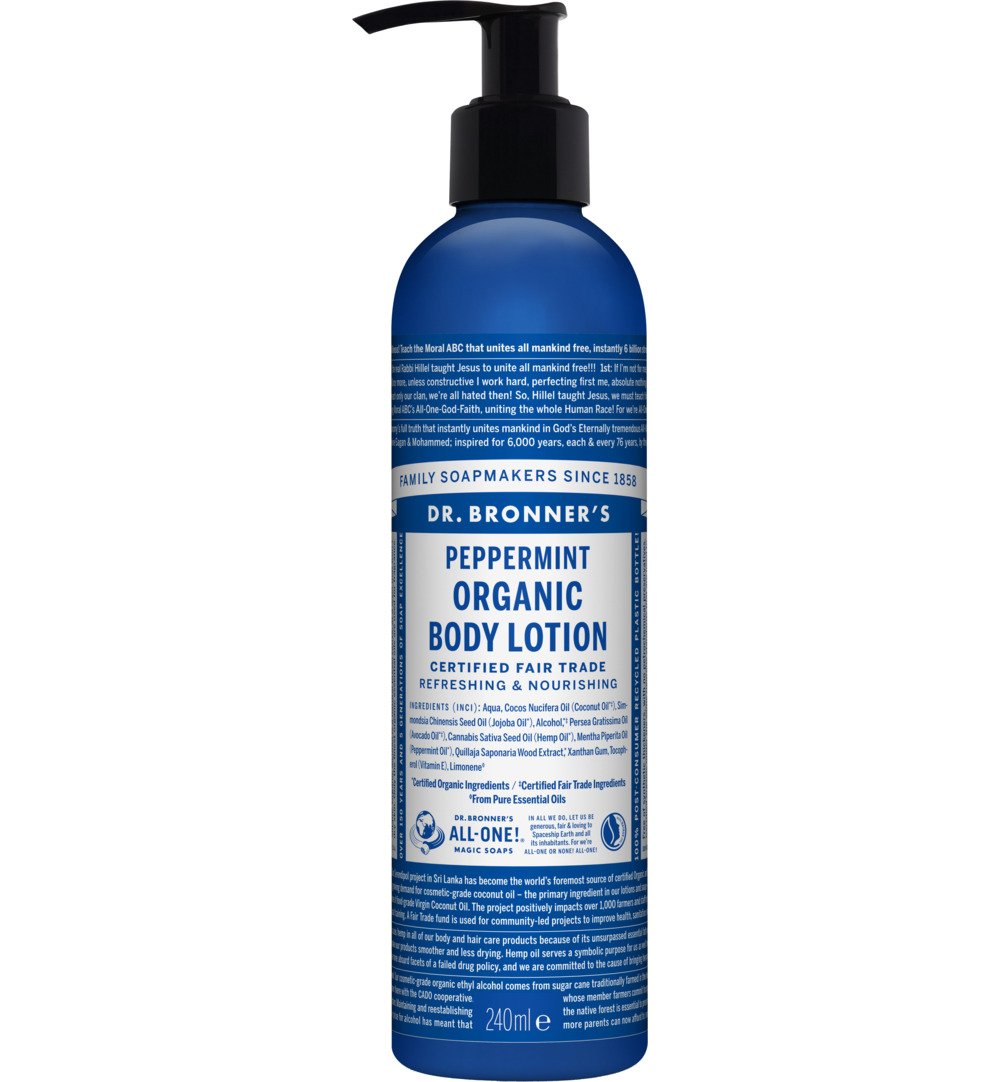 Dr. Bronner’s Bodylotion pepermunt (240 ml)