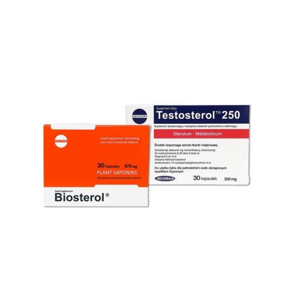 Megabol Pack Testosterol 250   Biosterol 30 Cápsulas