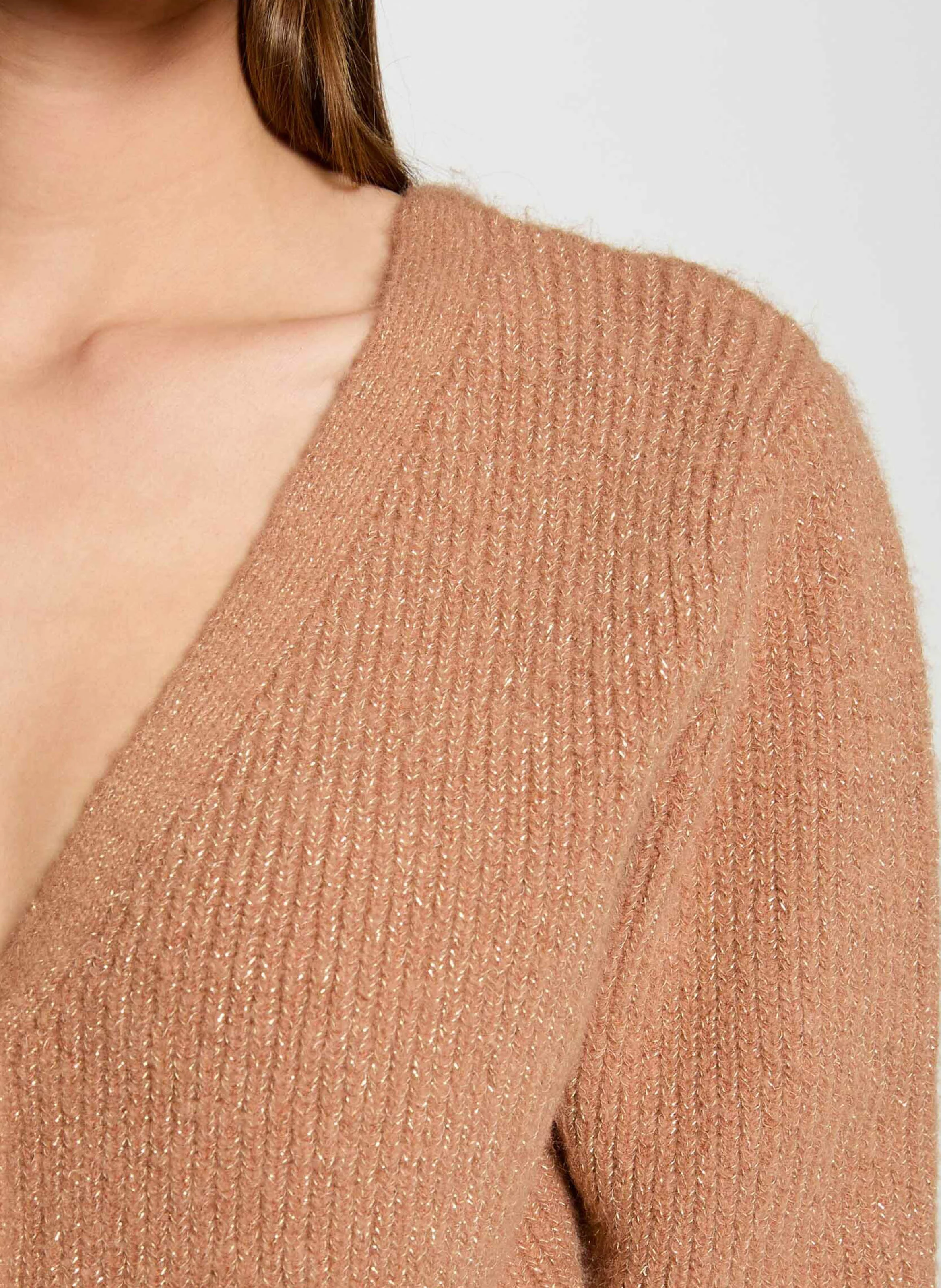 MIMO - Cardigan à col V | Marron