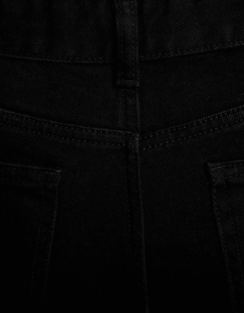 Calça jeans de perna larga