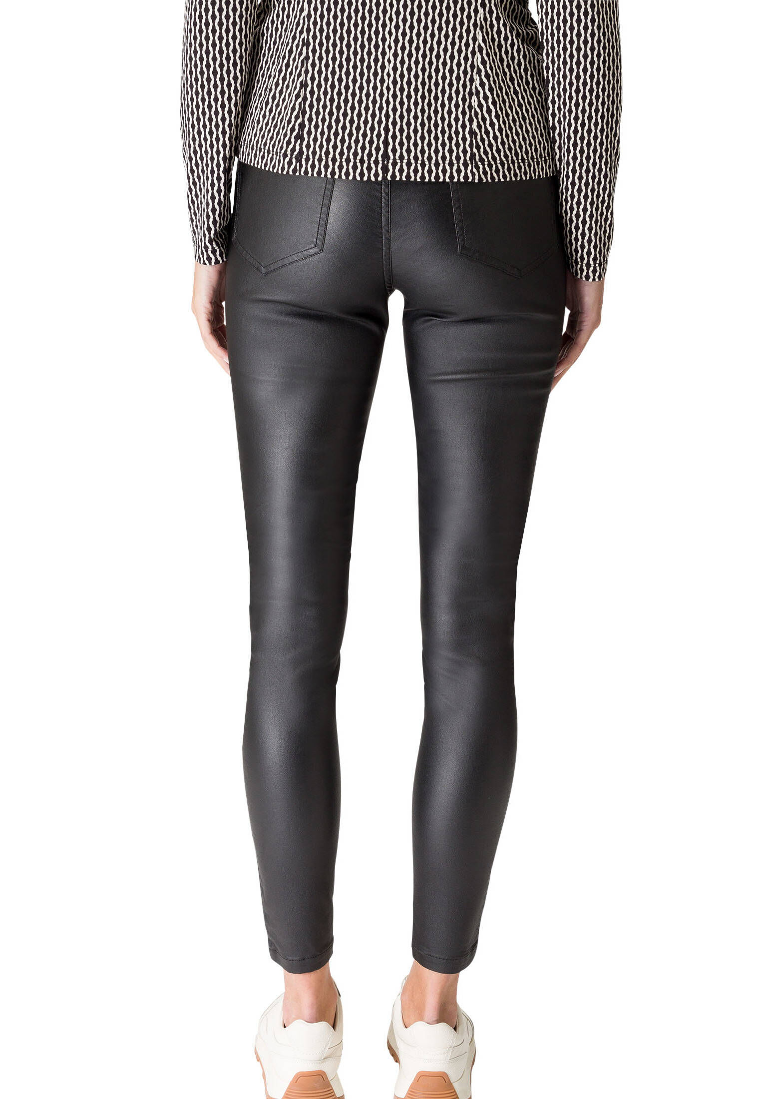 zero| Damen Hose Skinny Fit gecoated 28 Inch