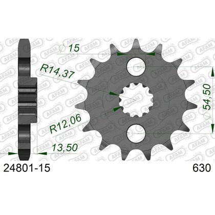 Kit chaine AFAM 630 Type Acier