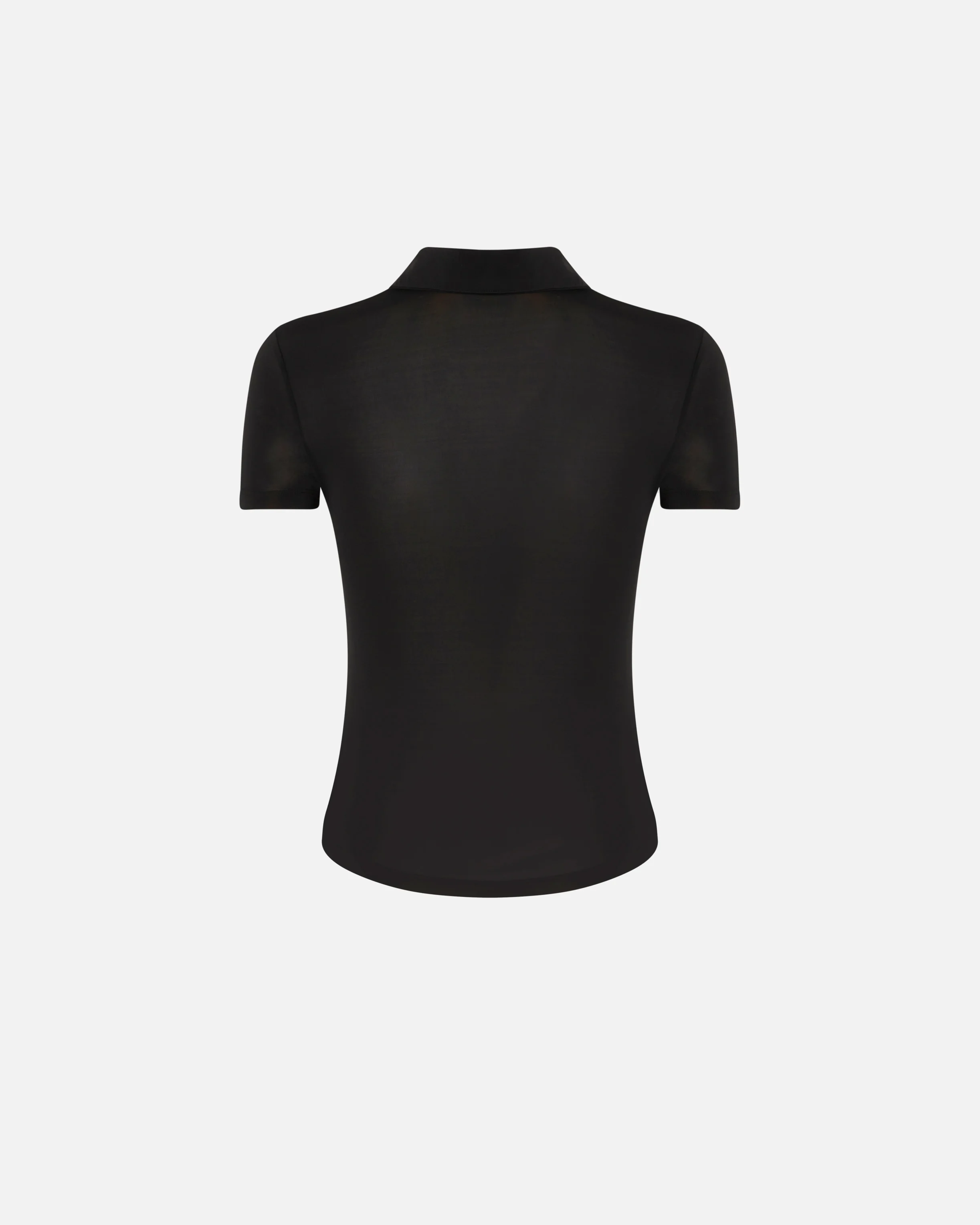 Polo en tissu léger | Noir