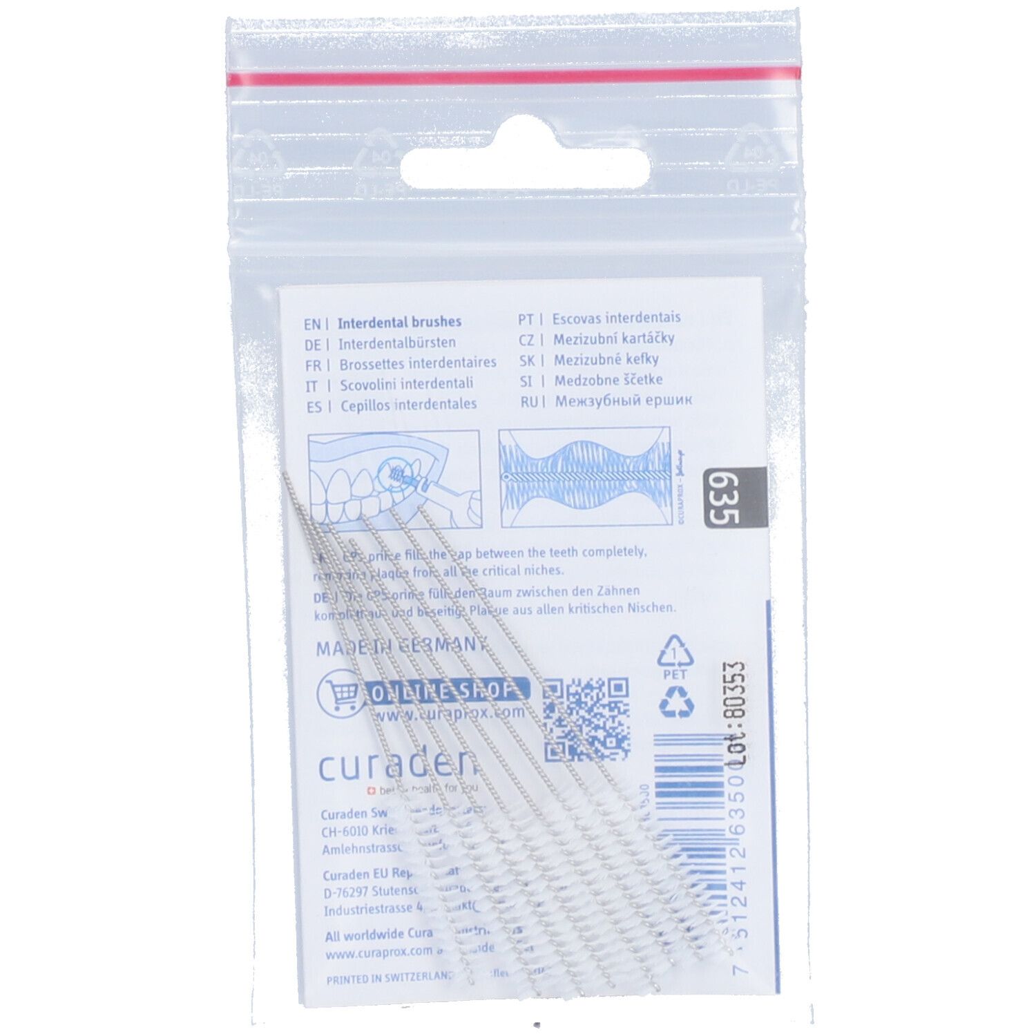 Curaprox® Interdentalbürsten LS 635 1,8 - 5,0 mm