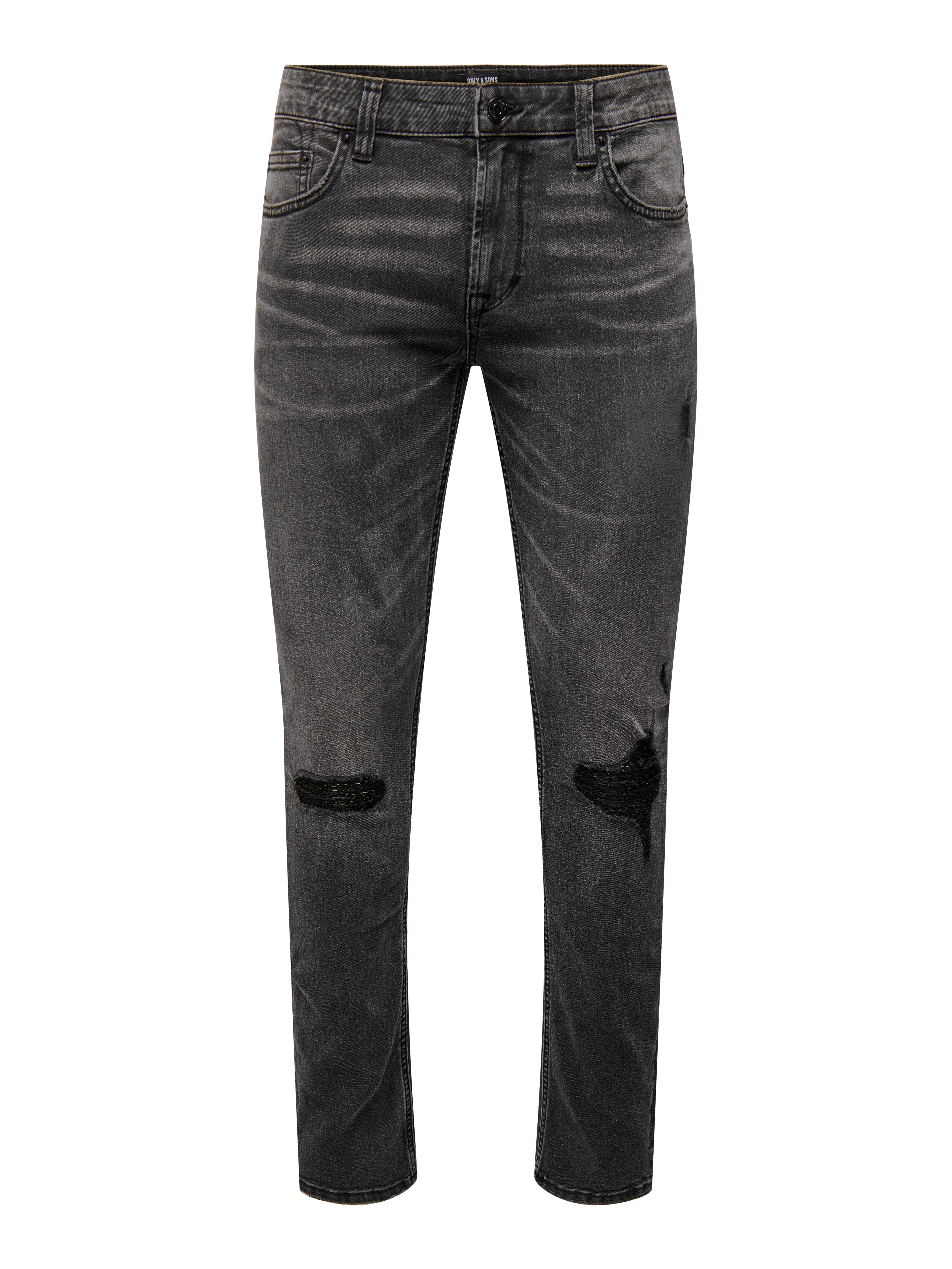 ONSLOOM Mittlere Taille Slim Fit Jeans Dark Grey Denim