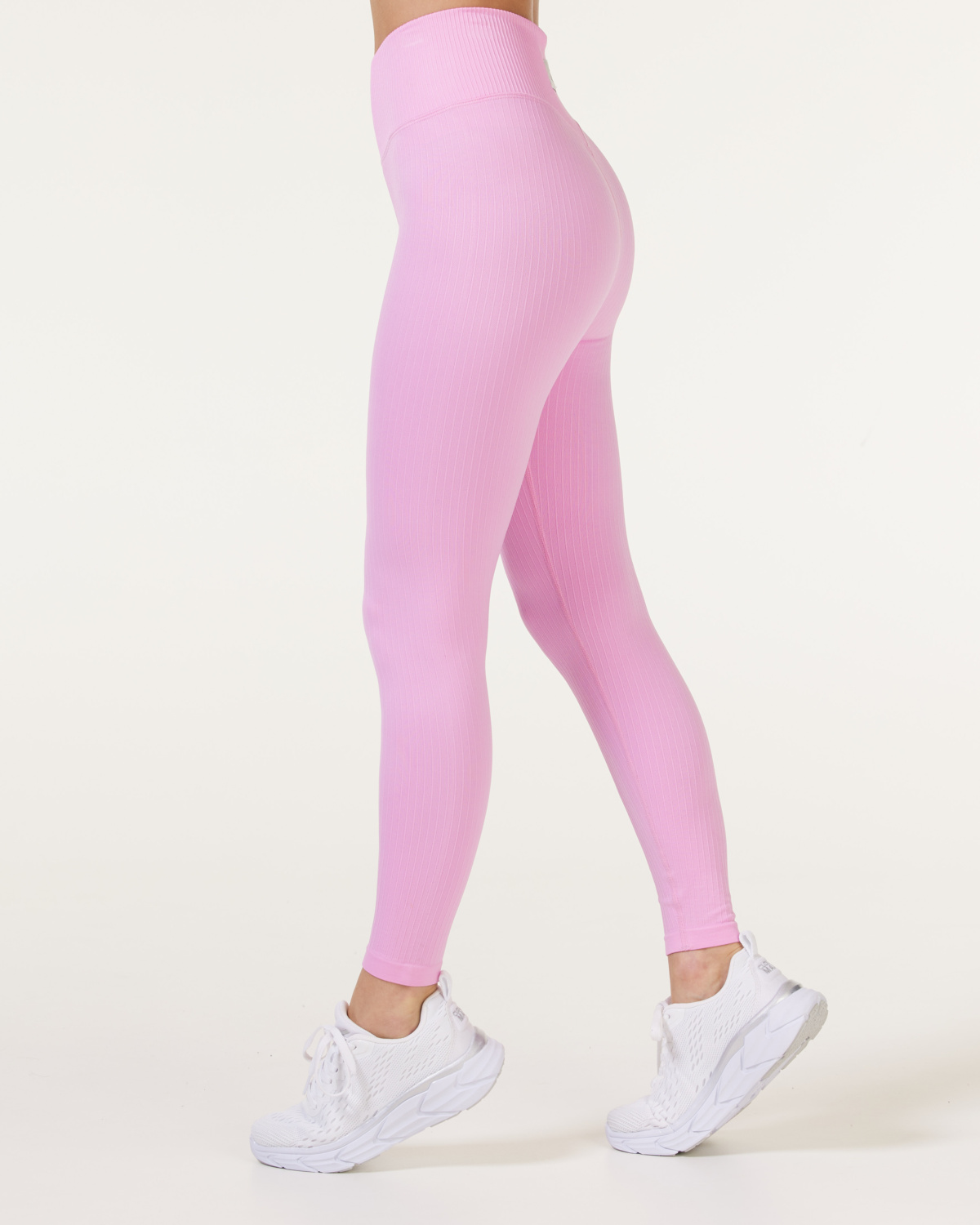 Bumpro Perfect Wide Rib Seamless Tights Pastel Pink