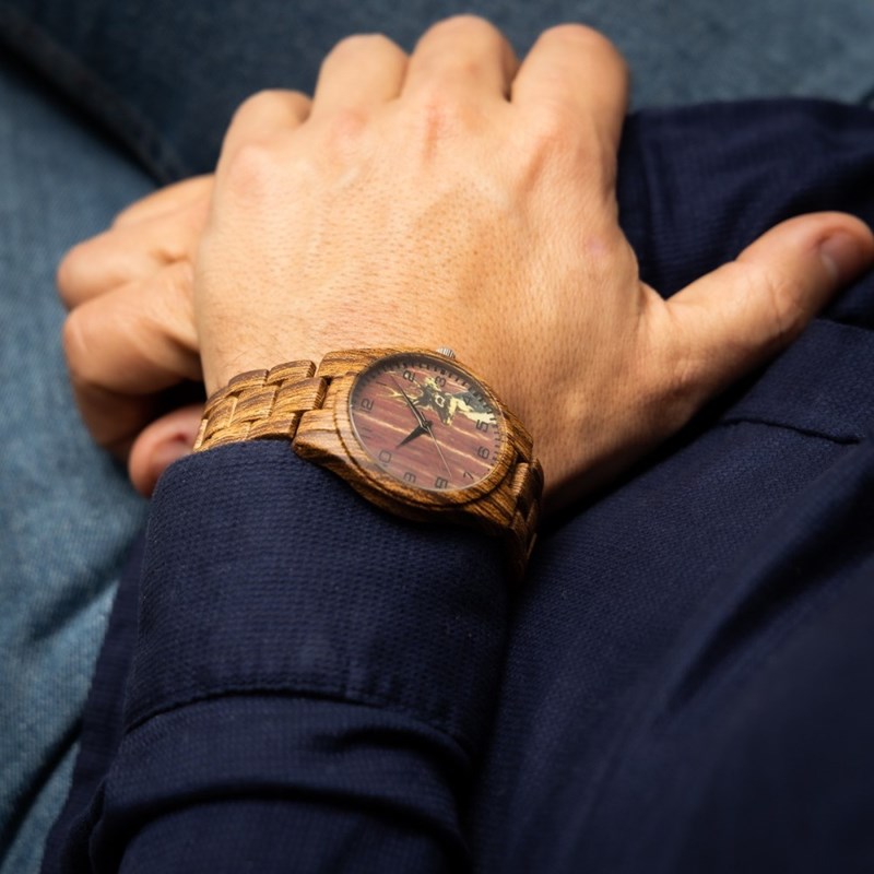 Montre Homme CHTIME bracelet Plastique Marron