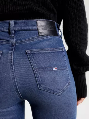 Calça jeans super skinny de cintura alta Sylvia