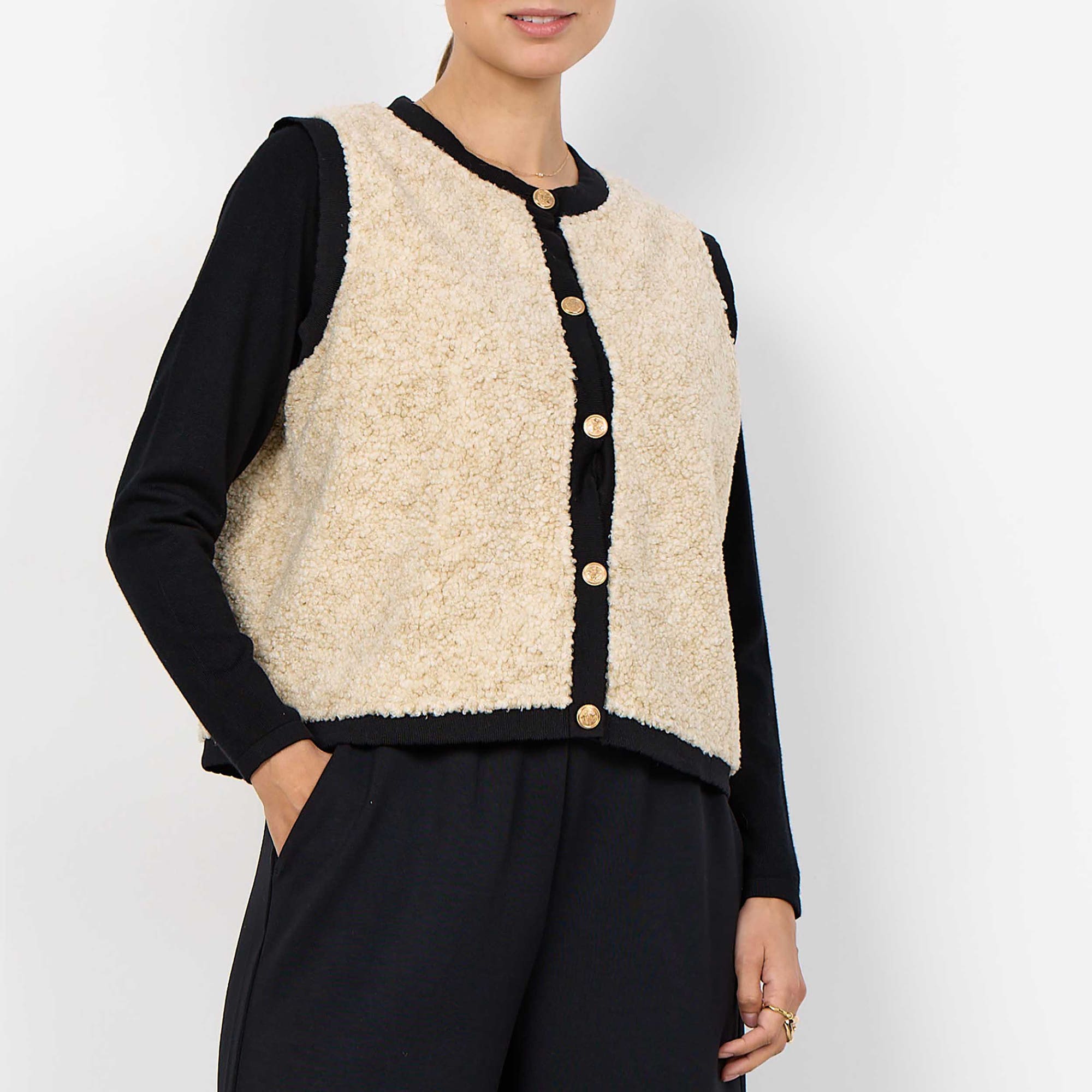Gilet Femme beige