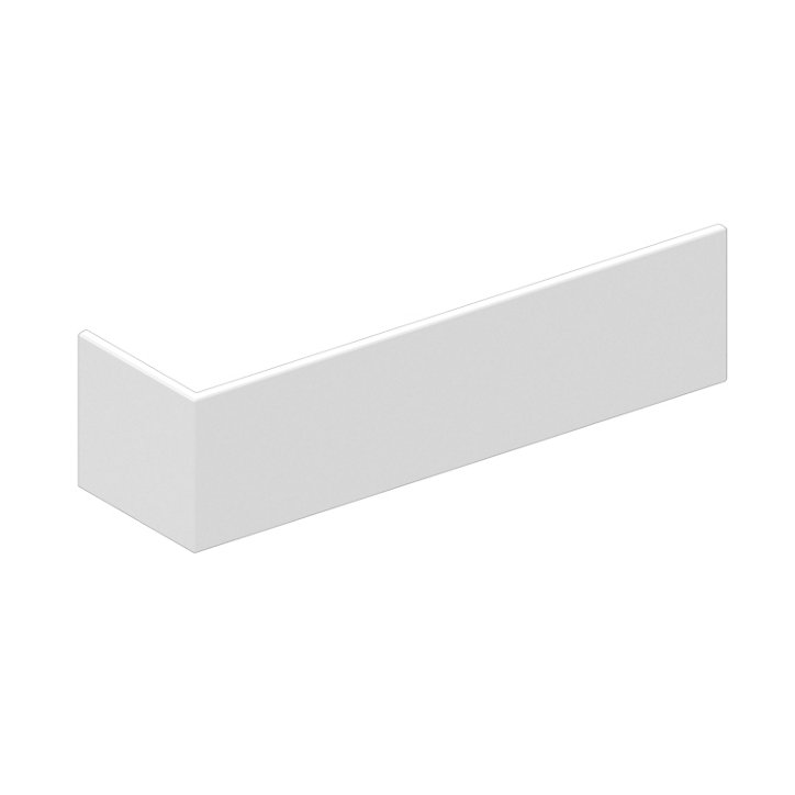 Tablier de baignoire asymétrique frontal 160x90 cm, blanc, Teesta GoodHome