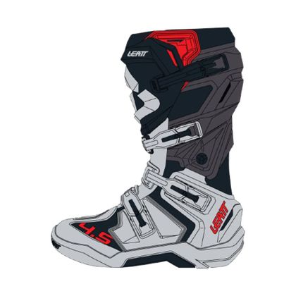 Bottes cross Leatt 4.5 2024 - Noir / Rouge