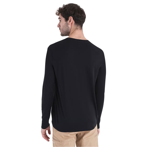 T-shirt randonnée ICEBREAKER M MERINO 150 TECH LITE III LS TEE PEAK GLOW BLACK