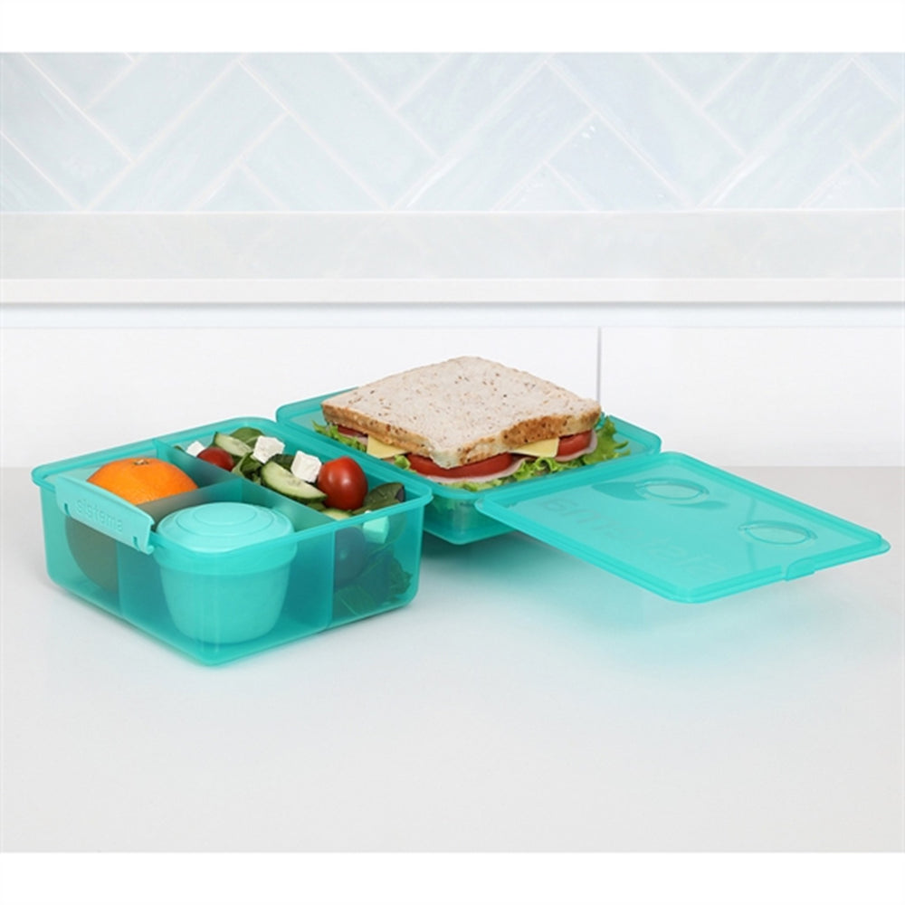 Køb Sistema Lunch Cube Max Madkasse 2,0 L Teal