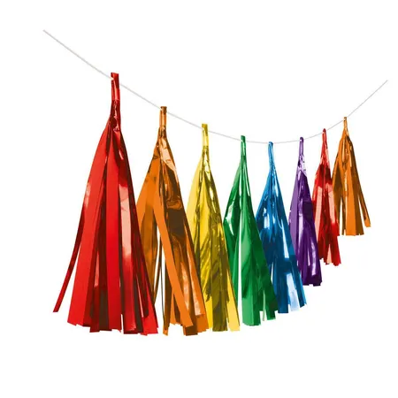 amscan Fransengirlande Bright Rainbow 304 cm