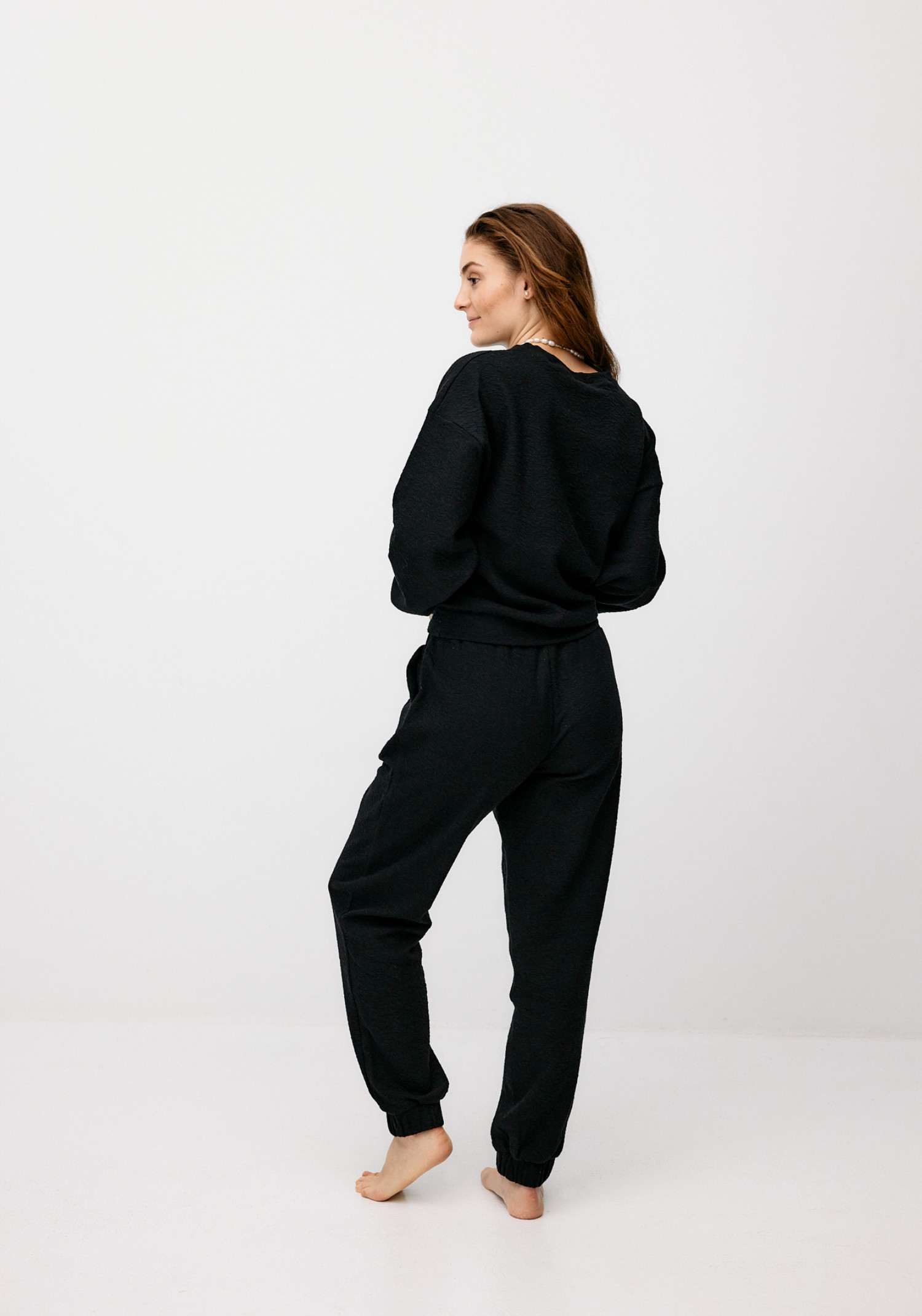 Moya Kala Pullover Botanic Sweater Black Intense