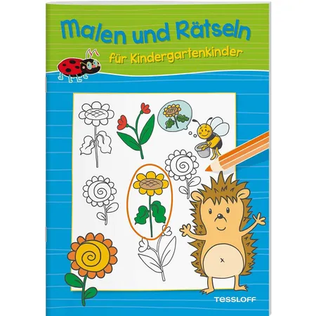 Tessloff Malen und Rätseln für Kindergartenkinder (Blau)