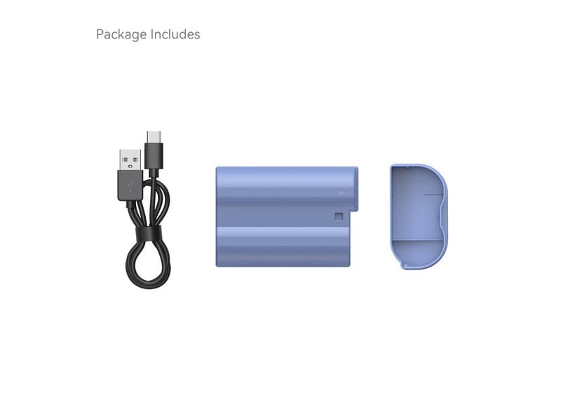 Smallrig Digitalkamera-Akku EN-EL15c USB-C USB-C wiederaufladbarer Kamera-Akku