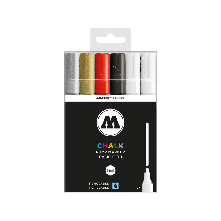 Molotow Chalk Marker 4 mm, 6er-Set