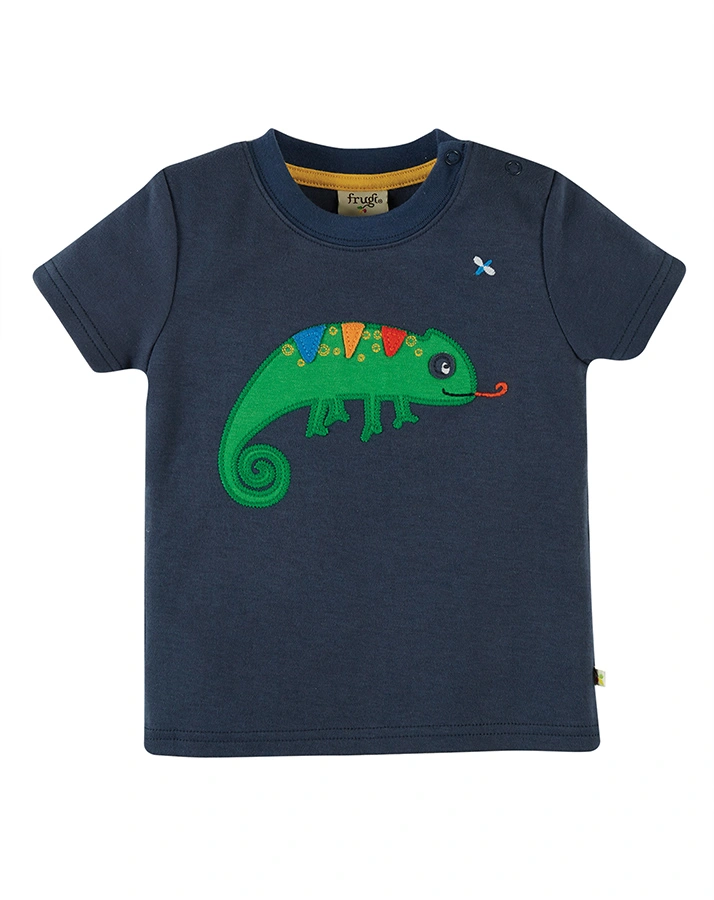 T-Shirt PLAYDATE – CHAMELEON in dunkelblau