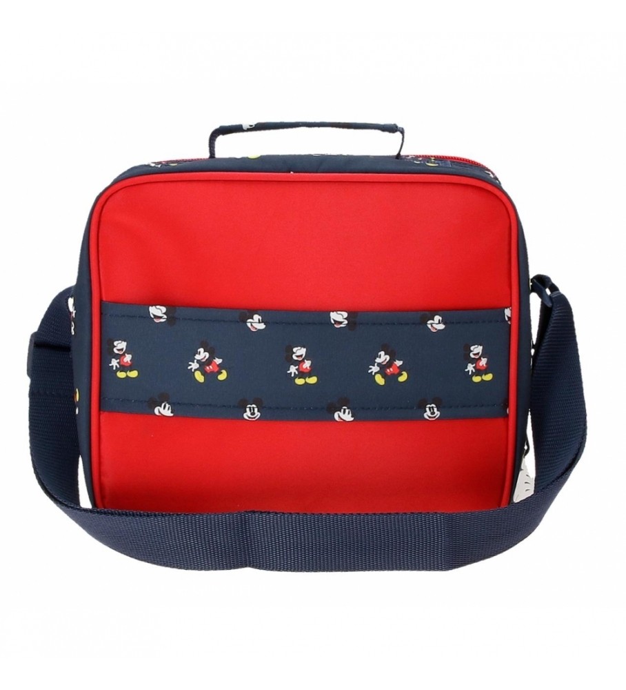 Nécessaire Joumma Bags Mickey Mouse Fashion com alça de ombro, vermelha
