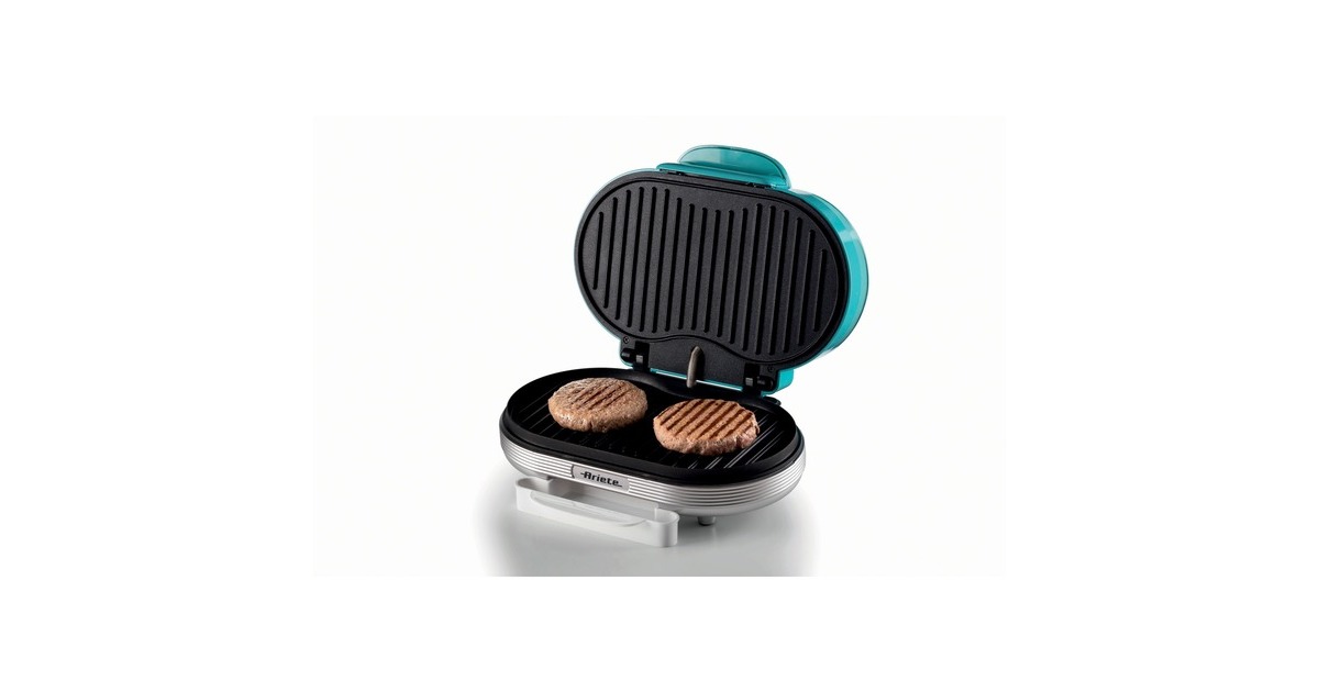ArieteParty Time Hamburger maker 0205/01 elektrische bakplaat  (Lichtblauw/wit)