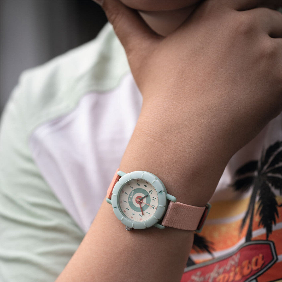 Djeco kinderhorloge pink target