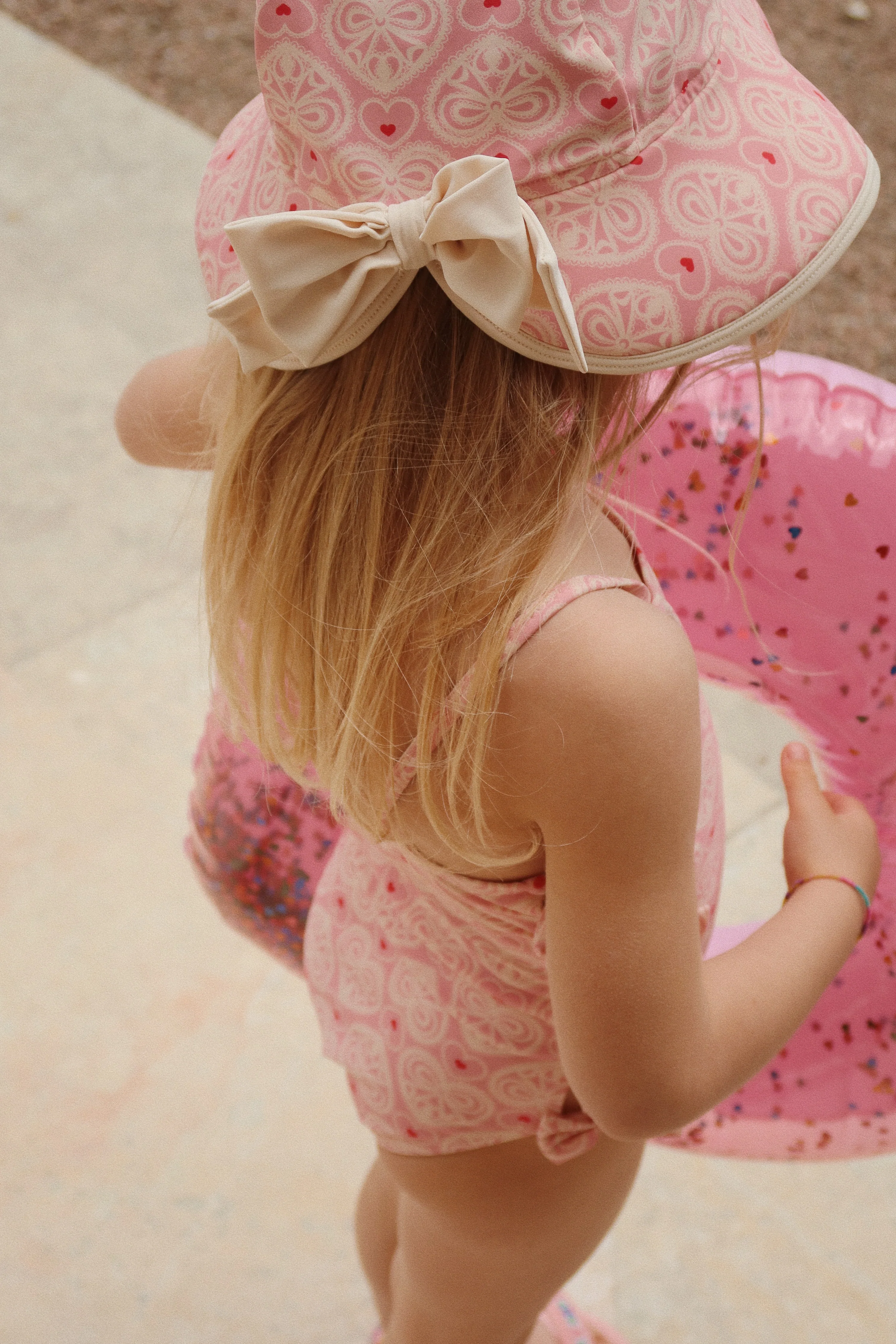 Edith badedragt - lacy pink - 9M