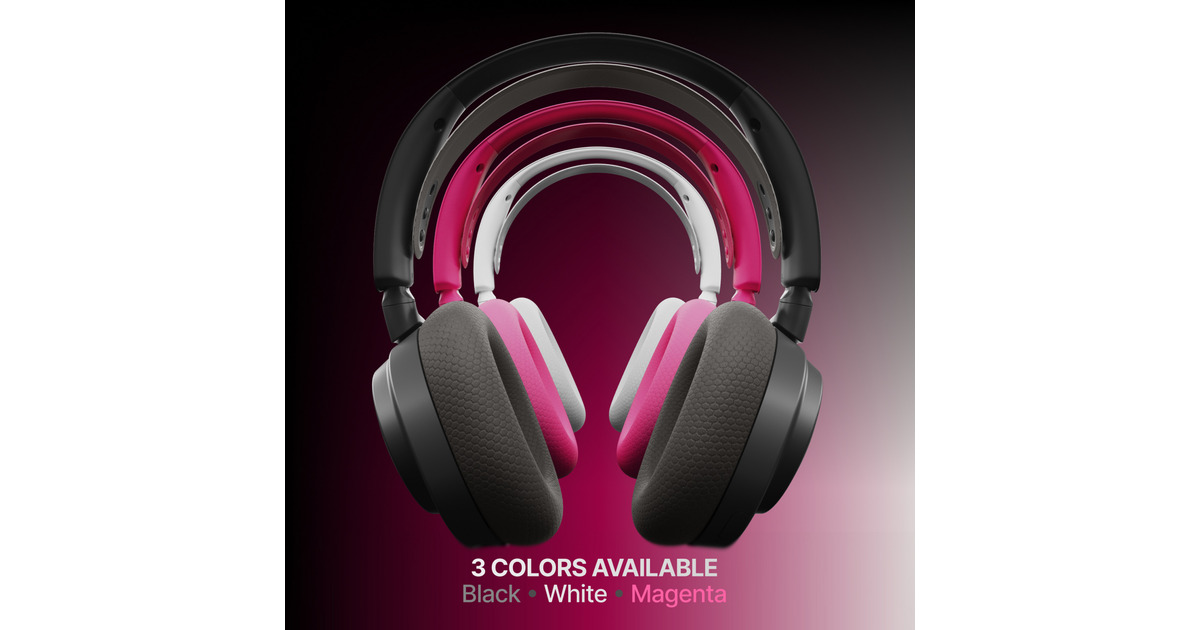 SteelSeriesArctis Nova 7 Wireless Gen 2 over-ear gaming headset  (Magenta, Pc, 2.4 GHz / Bluetooth)