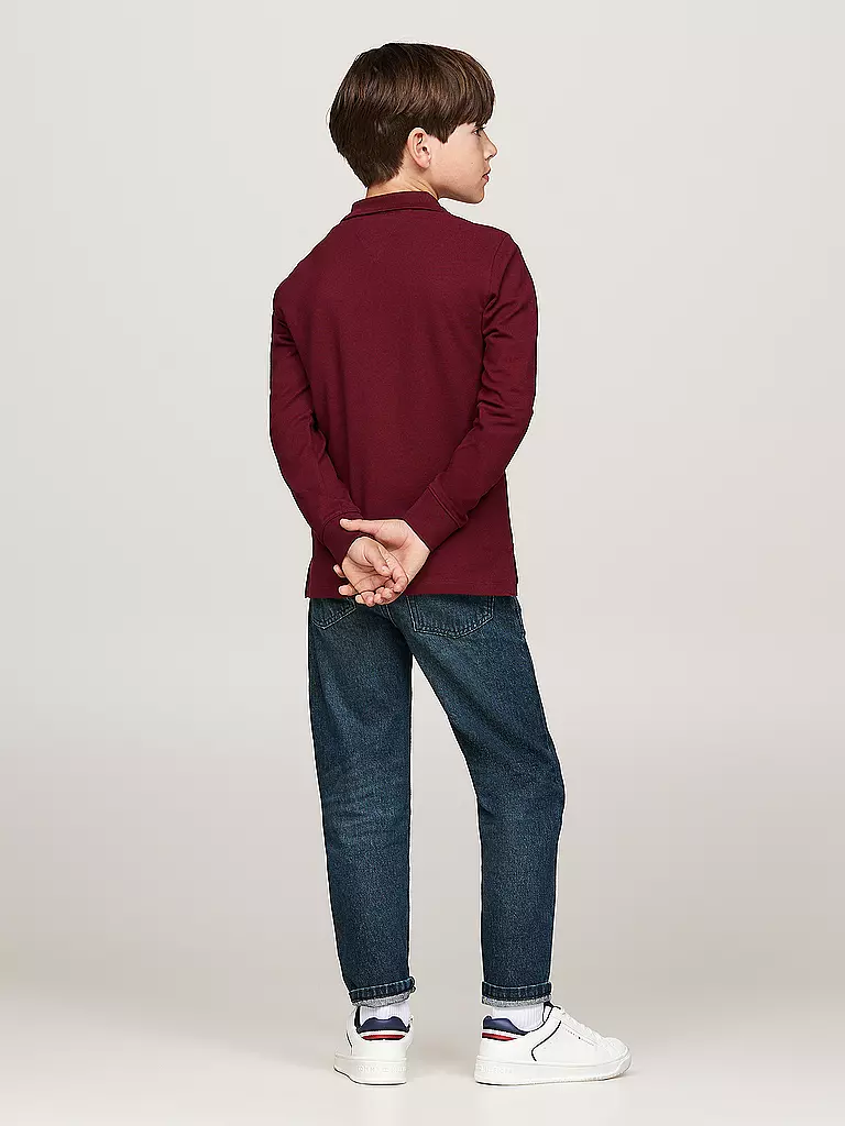 TOMMY HILFIGER Jungen Poloshirt dunkelrot
