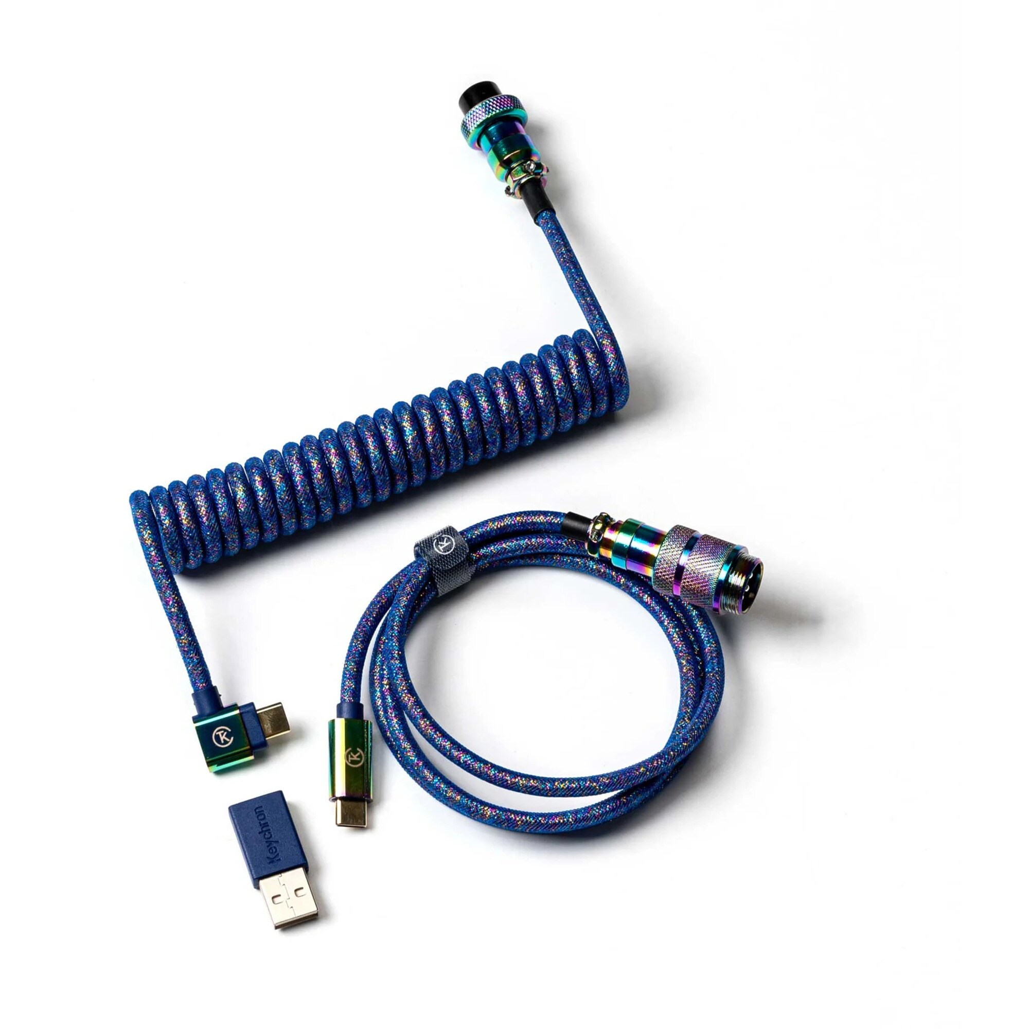Keychron Kabel USB 3.2 Gen 1 Premium Coiled Aviator Kabel, USB-C Stecker > USB-C Stecker