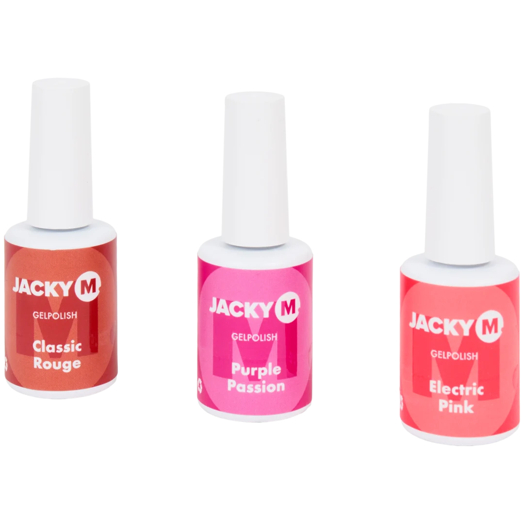 Jacky-M gel nagellak 3 stuks | diverse kleuren