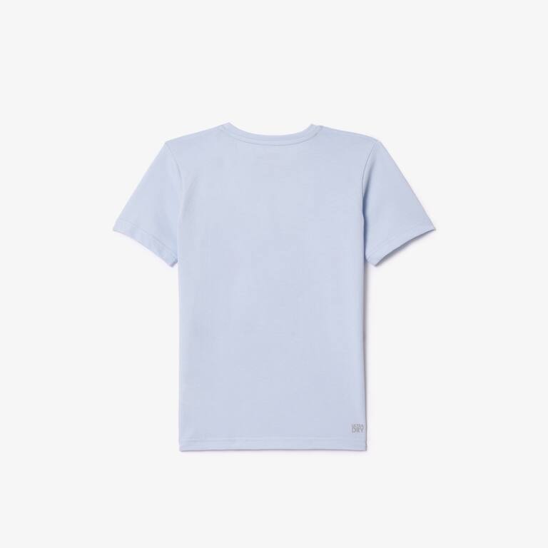 T-shirt Garçon Lacoste SPORT en coton mélangé respirant uni T-Shirts & Chemises - Bleu - Lacoste - Garçon