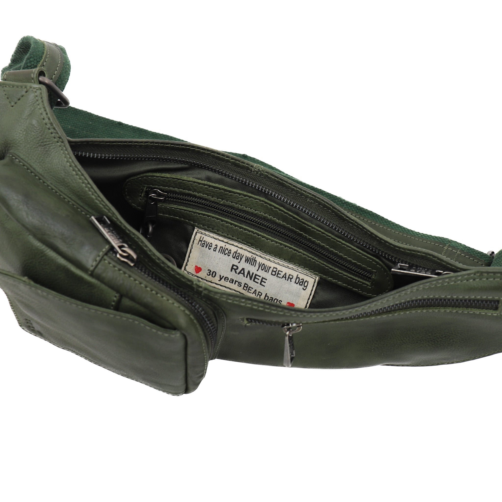 Crossbody tas 'Ranee' groen Groen