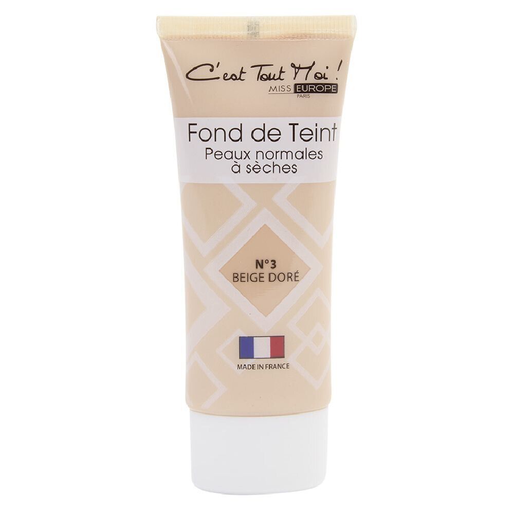 Fond de teint N°03 beige doré peau normale à sèche