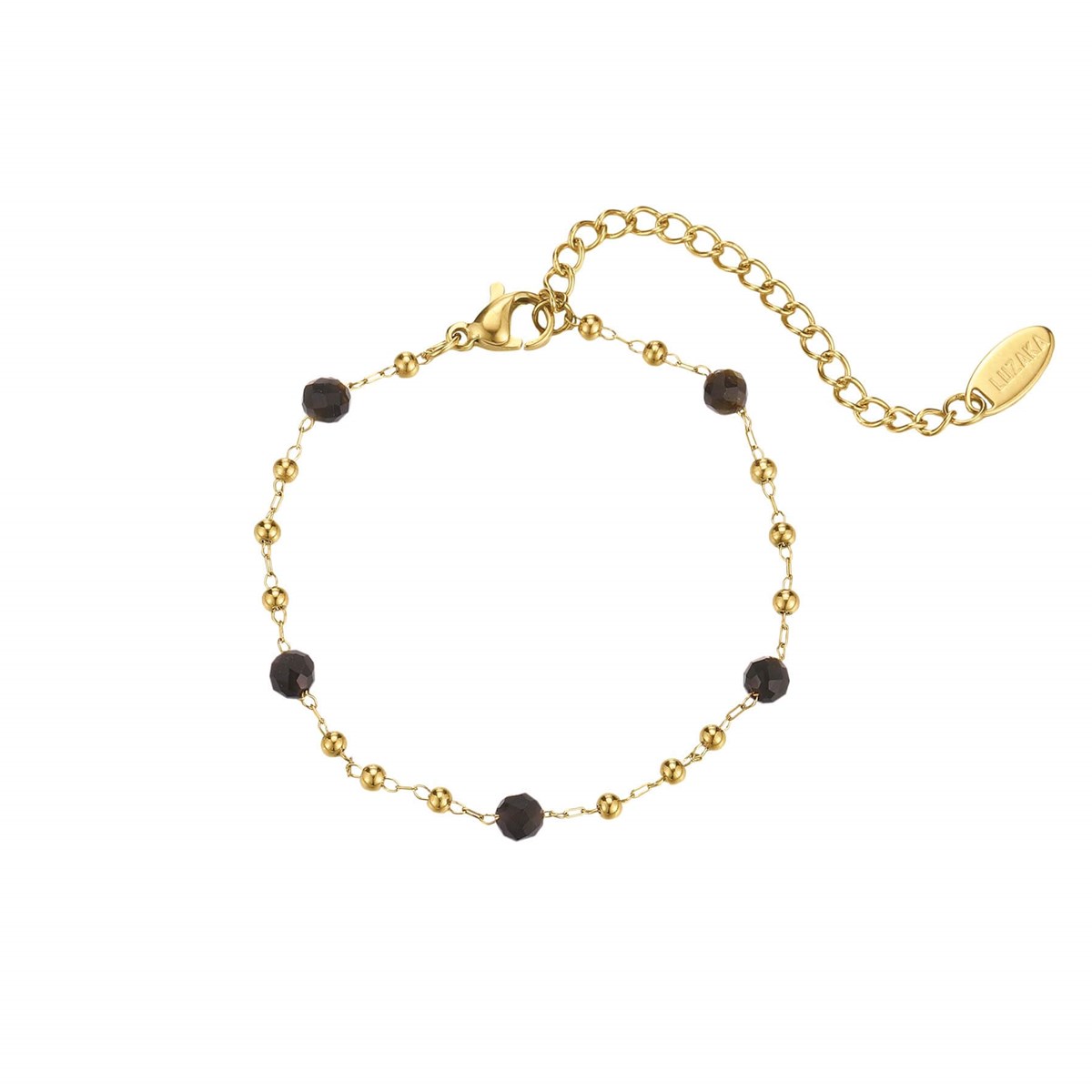 Bracelet Rosaire Obsidienne