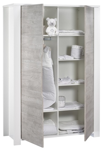 Chambre Lit 140x70 commode armoire LOFT Bois - SAUTHON