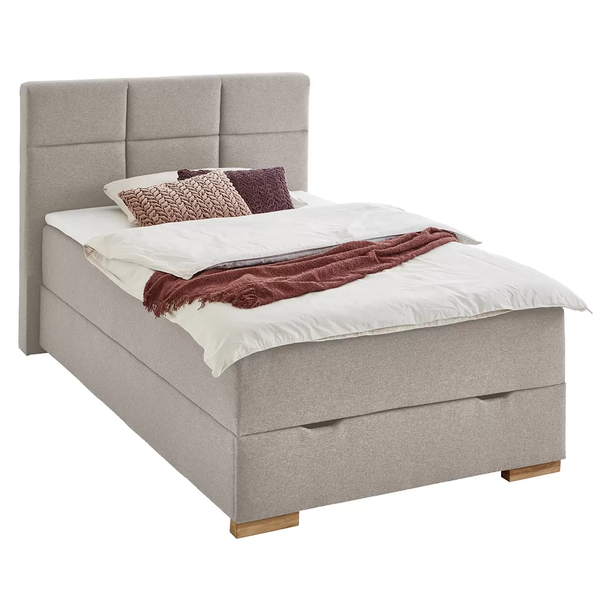 Boxspringbett Lago 140x200 taupe