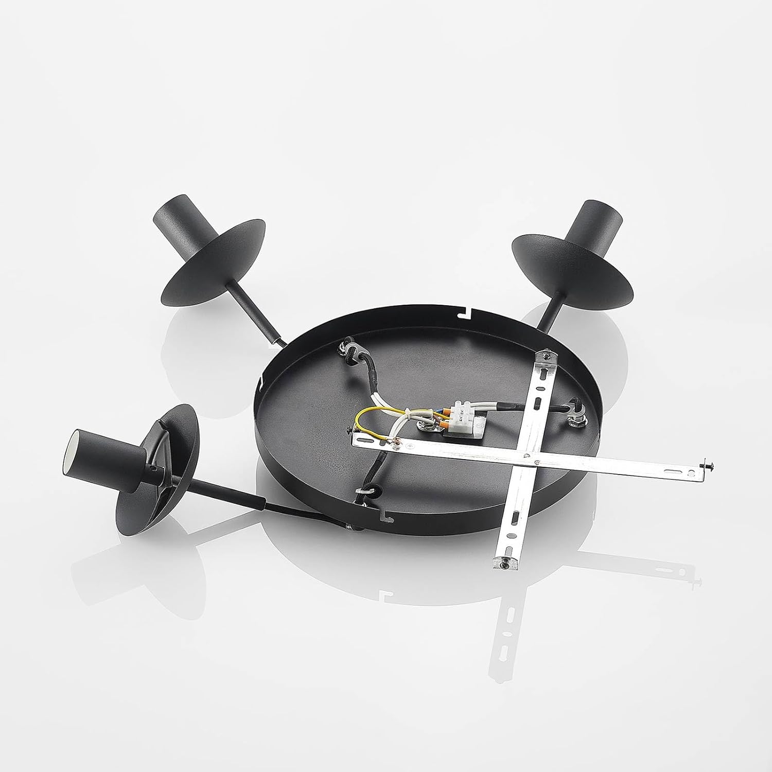 Lindby Esstisch Pendelleuchte Glas rauchgrau, 3 Schirme Ø 30 25 20 cm Hängeleuchte Rauchglas Esszimmer 3x E27 ohne Leuchtmittel Hängelampe Wohnzimmer Esszimmerlampe