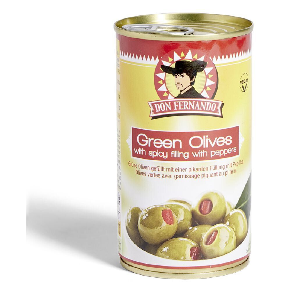 Olives vertes au piment 350gr