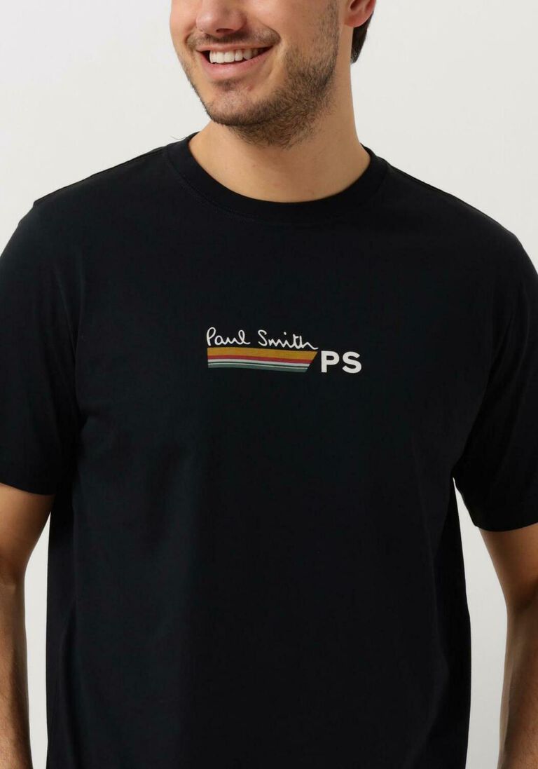 PS PAUL SMITH donkerblauwe ps paul smith t-shirt mens reg fit t shirt stripe ps paulsmith
