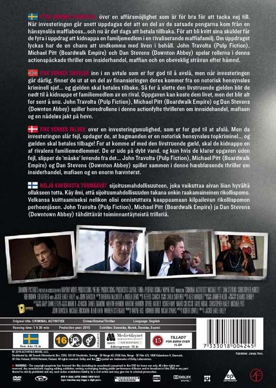 Criminal Activities - DVD