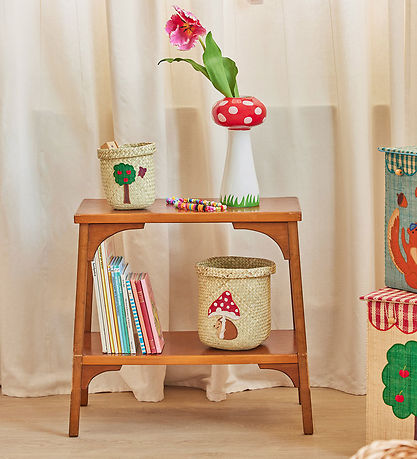 Rice Aufbewahrungskorb - Raffia/Algen - Happy Forest - 15x16 cm