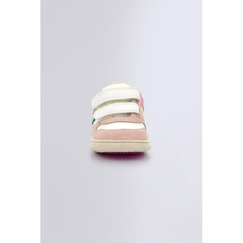 Kickmotion Beige rose jaune BASKETS BASSES Synthétique Garçon